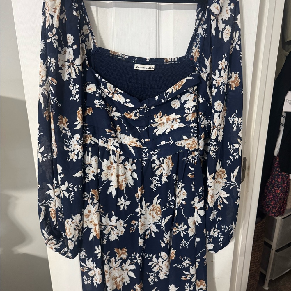 Abercrombie & Fitch Navy Floral Dress